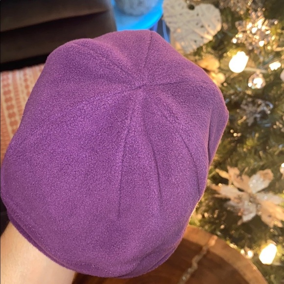 Academy Purple fleece beanie One Size Fits All - Picture 3 of 5